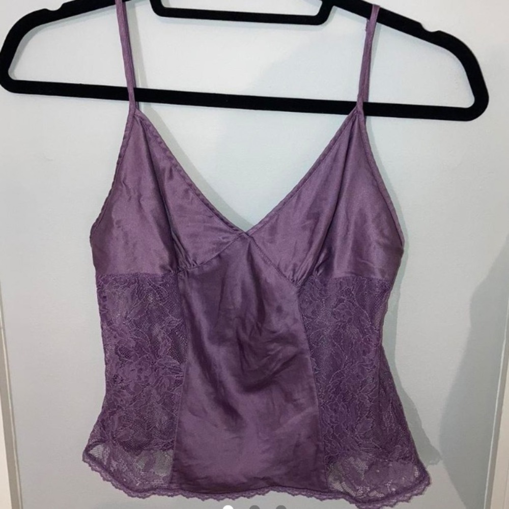 Purple lace tank top. Worn once